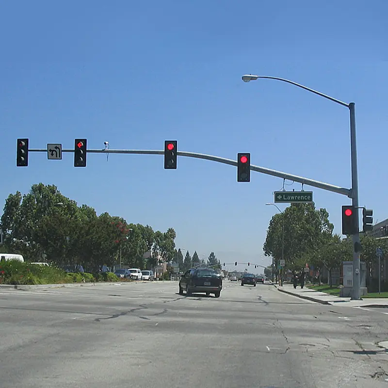 Traffic Signal Light & Pole